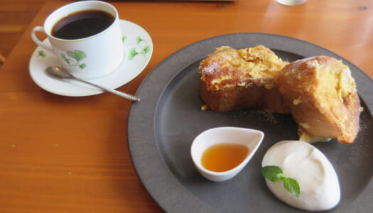 銀座　炭火焙煎珈琲・凛　フレンチトースト | ブレンドコーヒー