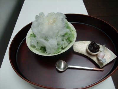 うおがし銘茶　茶・銀座　かき氷