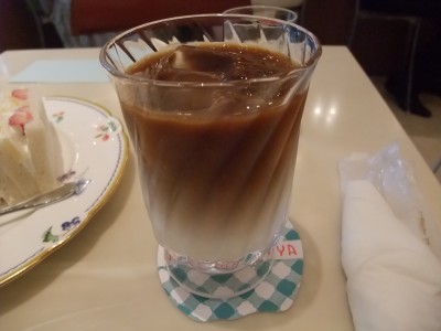 千疋屋フルーツパーラー　ミルクコーヒー