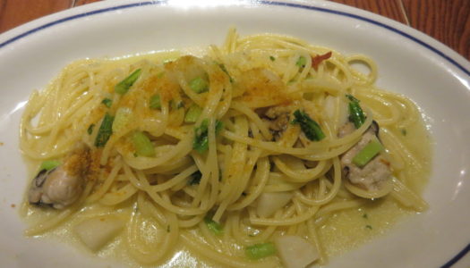 銀座　ペスカデリア　牡蠣と蕪のペペロンチーノ | パエリアセット