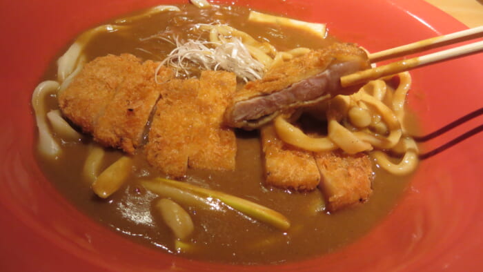 うらら＠銀座グランドホテル　豚ロースカレーカツカレーおうどん