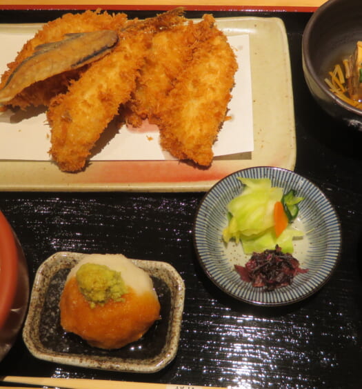 京ばし 松輪　アジフライ定食