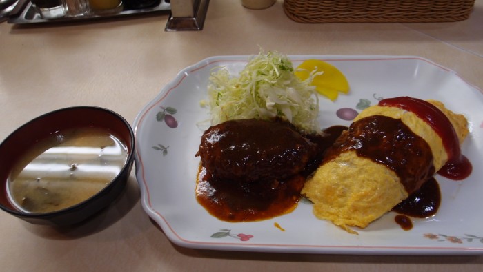 はと屋　ハンバーグオムライスセット