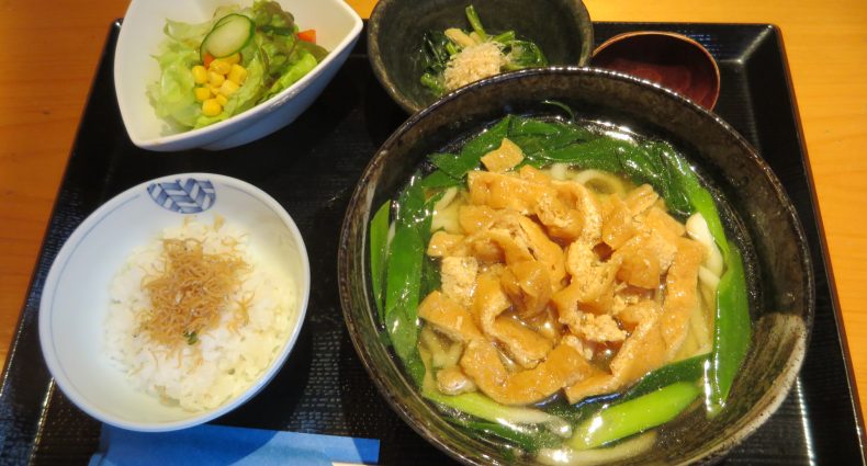 きつね庵　冷やしうどんランチセット