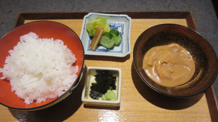 金田中庵　お食事