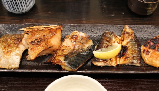 銀座　備長炭やIKORU　焼魚五種盛り定食