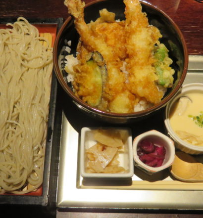 松玄 凛　海老とお野菜の天丼＆お蕎麦セット