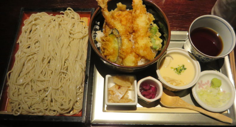 松玄 凛　海老とお野菜の天丼＆お蕎麦セット