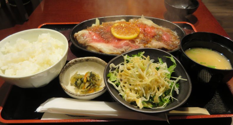長崎まるごと屋　壱岐牛のレモンステーキ定食