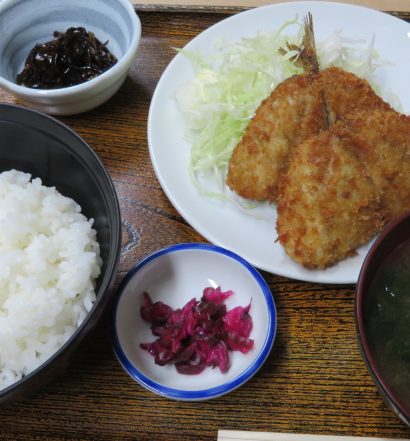 升本　あじフライ定食