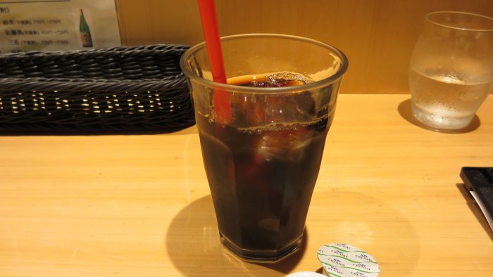 天ぷら竹の庵　アイスコーヒー