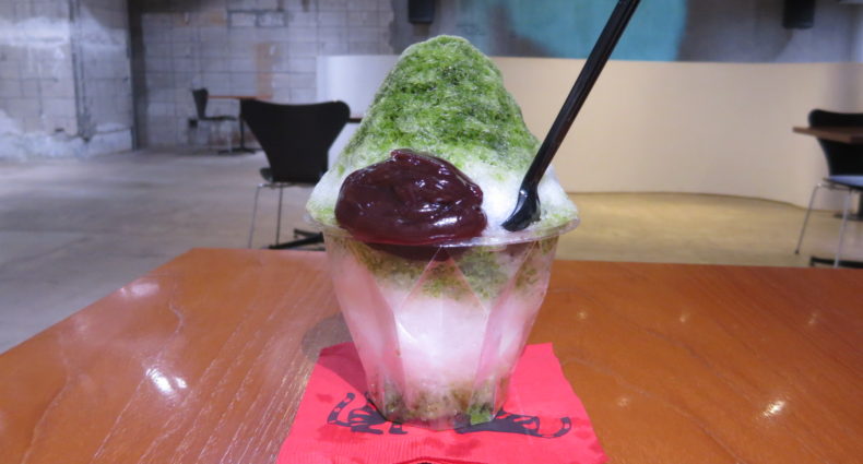 Ginza Sony Park　トラヤカフェ　あんペーストかき氷