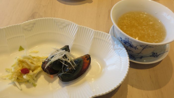 桃谷樓　前菜とスープ