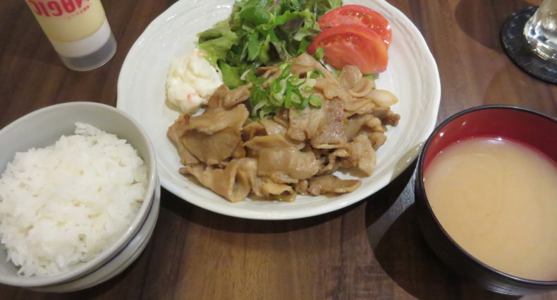 ウエスト・ゲート　しょうが焼き定食