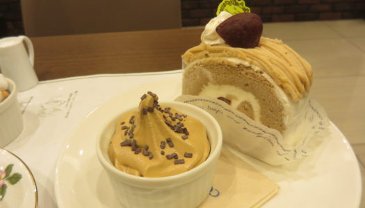 銀座　澤井珈琲　季節のケーキセット | ソフトクリームセット