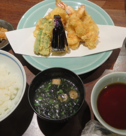 天國　お昼の天ぷら定食