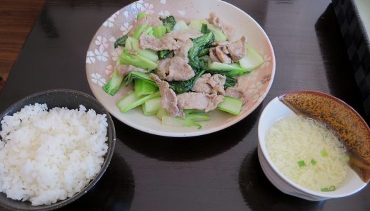 銀座　漫莉キッチン　日替わりランチ豚肉野菜炒め