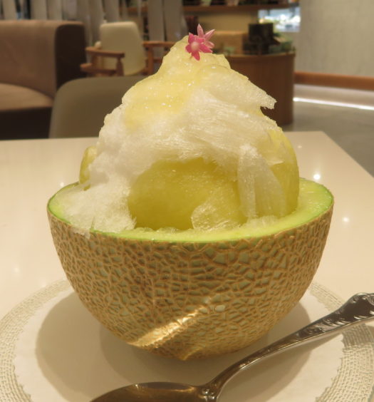 丸福珈琲ザパーラー　マスクメロンのかき氷
