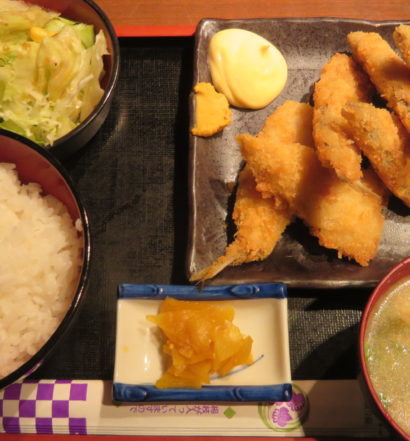 のんちゃん　アジフライ定食