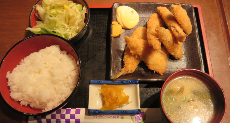 のんちゃん　アジフライ定食