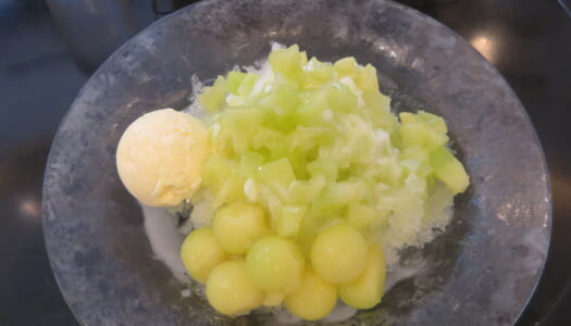 GINZA Cozy corner “Melon shaved ice” | “Ibaragi-ken melon fruits sandwich”