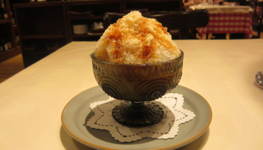 GINZA Bistro AUX AMIS “Shaved ice Noble pudding” | “Shaved ice Tiramisu”