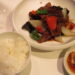 盛記　白身魚の黒酢あんかけご飯