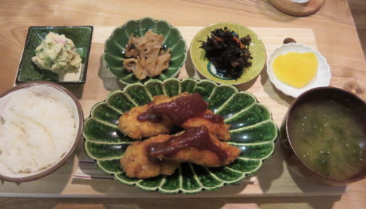 銀座　田でん　まき婆のササミフライ定食