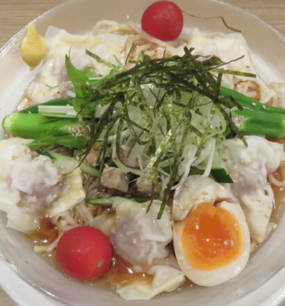 麺屋優光　冷やし海老ワンタン麺