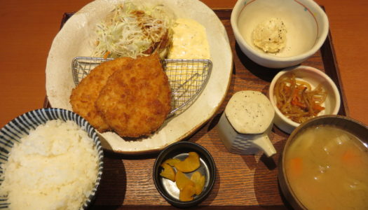 銀座　kawara CAFE&DINING＠インズ　自家製タルタルソースのアジフライ定食