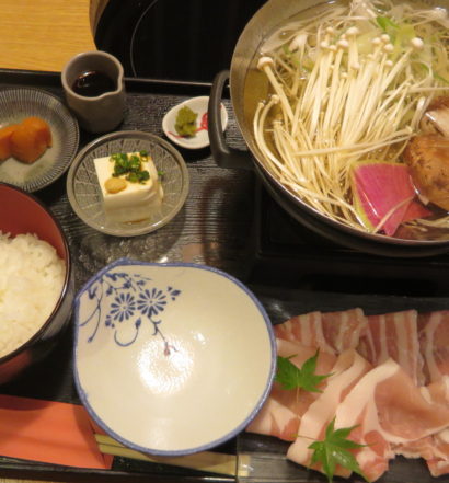 肉料理　豚しゃぶしゃぶ定食