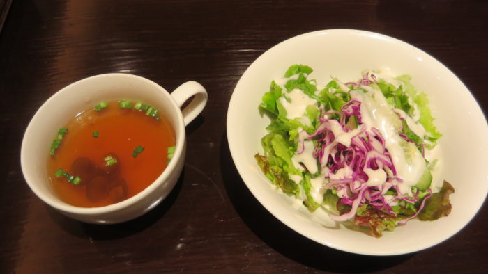 tsukiji kitchen　サラダとスープ