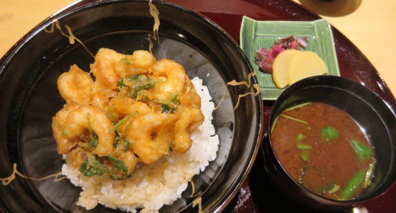 よこ田別邸　芝海老のかき揚げ丼