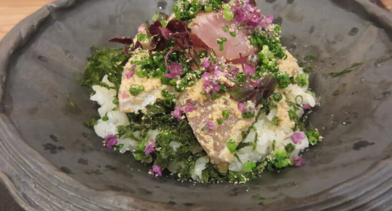 有涯　旬の鮮魚の胡麻茶漬け丼