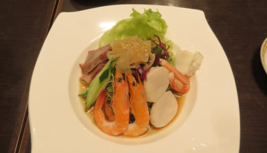 銀座　銀座アスター＠松屋　海の幸の翡翠冷麺 | 海の幸と野菜の五目麺