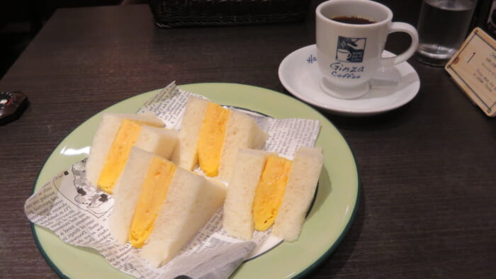 銀座珈琲店　銀座オムレツサンド