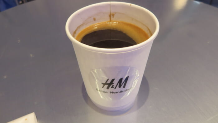 H&M並木通り　コーヒー