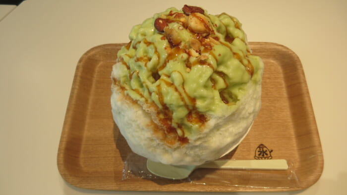 かき氷コレクションバトン　avocafe アボカドキャラメルナッツ