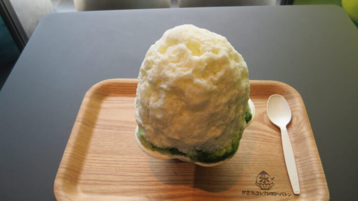かき氷コレクションバトン　東京八重洲堂　極上抹茶ミルク