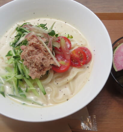 SONOKO CAFE　国産たらこの冷製豆乳クリームうどん