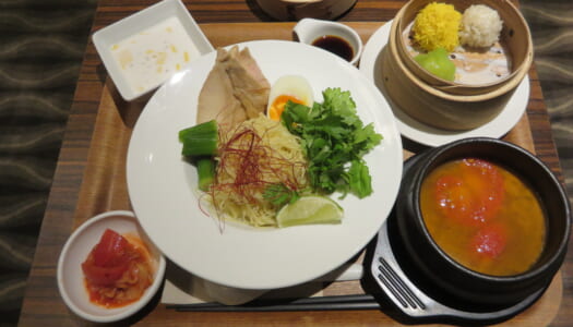 銀座　The BAGUS PLACE　鶏チャーシューと完熟トマトのトムヤムヌードル | 愛知県産南知多しらす御膳