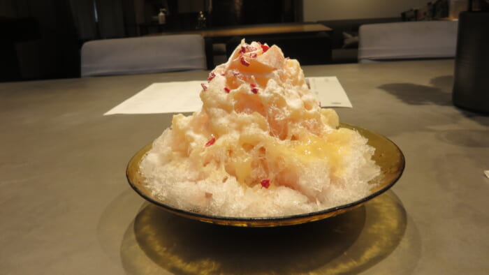 現代里山料理ZEN HOUSE＠ミレニアム 三井ガーデンホテル東京　花桃露（かき氷）