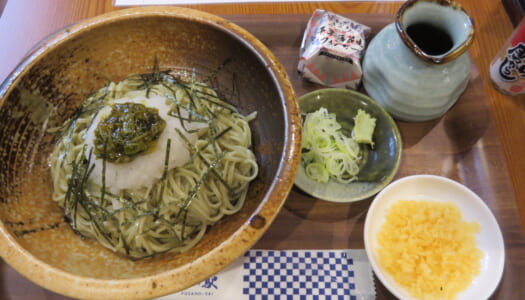 銀座　歌舞伎座茶屋 房の駅　鬼おろしわさびなめ茸そば | 大見得そば