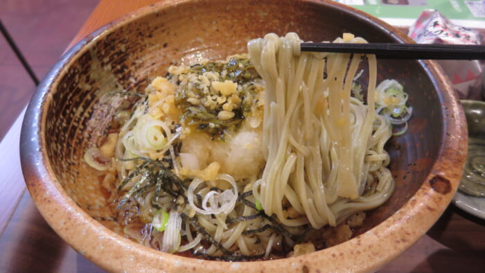 歌舞伎座茶屋 房の駅　鬼おろしわさびなめ茸そば