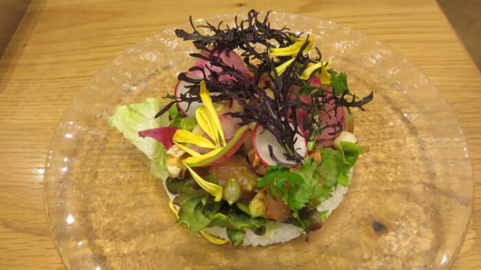 キハチカフェ＠日比谷シャンテ　マグロとアボカドのサラダごはん
