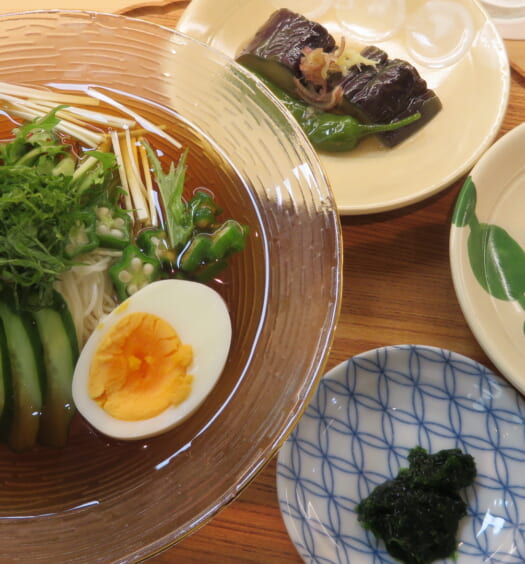 下鴨茶寮＠松屋　涼風だし香る夏野菜そうめん