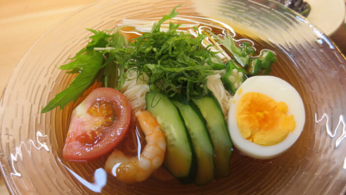 下鴨茶寮＠松屋　涼風だし香る夏野菜そうめん