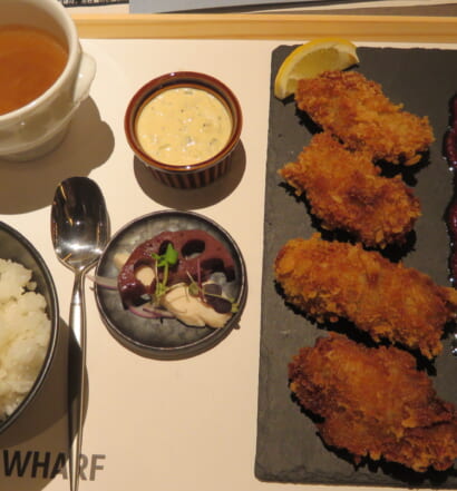 WHARF　フレンチビストロの牡蠣フライランチ