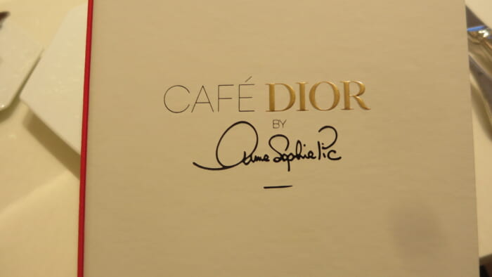 CAFÉ DIOR by Anne-Sophie Pic Ginza　案内