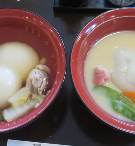かおりひめ＠香川・愛媛せとうち旬彩館　香川雑煮、愛媛雑煮